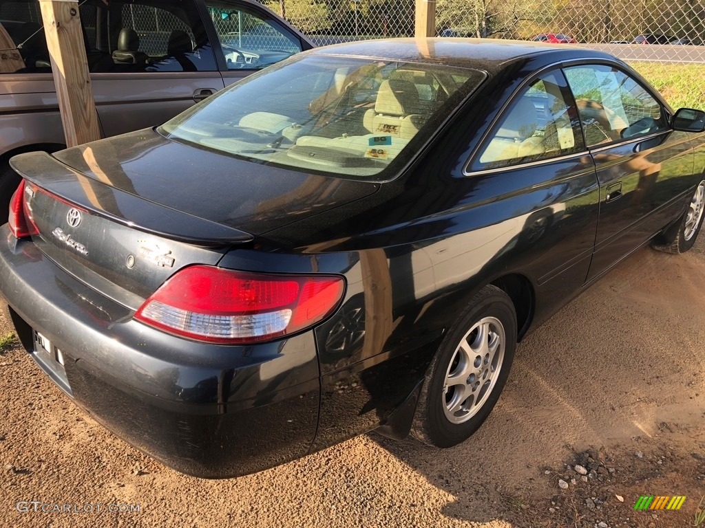 2000 Solara SE Coupe - Black Sand Pearl / Charcoal photo #4