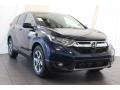 2018 Obsidian Blue Pearl Honda CR-V EX-L  photo #2