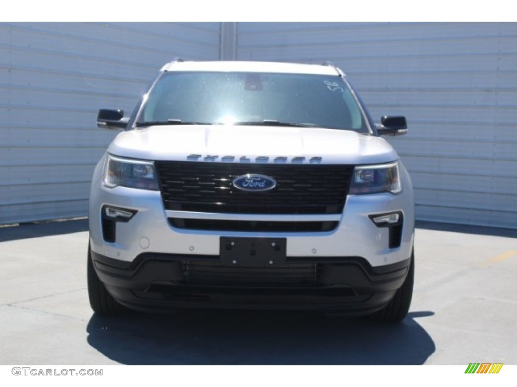 2018 Explorer Sport 4WD - Ingot Silver / Ebony Black photo #2
