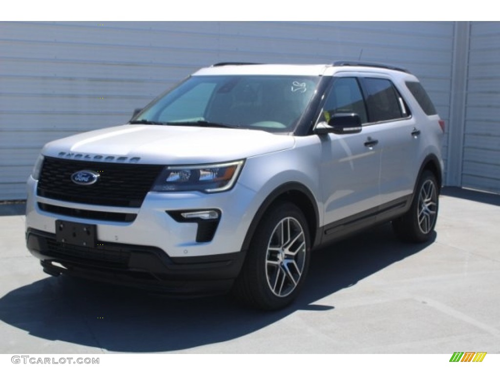 2018 Explorer Sport 4WD - Ingot Silver / Ebony Black photo #3