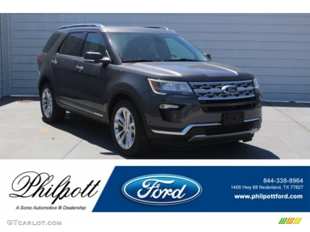 2018 Explorer Limited - Magnetic Metallic / Ebony Black photo #1