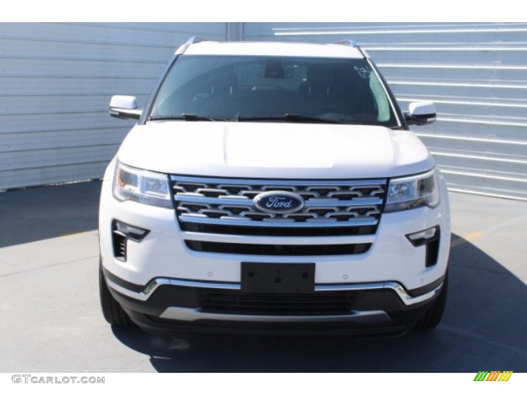 2018 Explorer Limited - White Platinum / Ebony Black photo #2