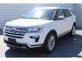 2018 White Platinum Ford Explorer Limited  photo #3