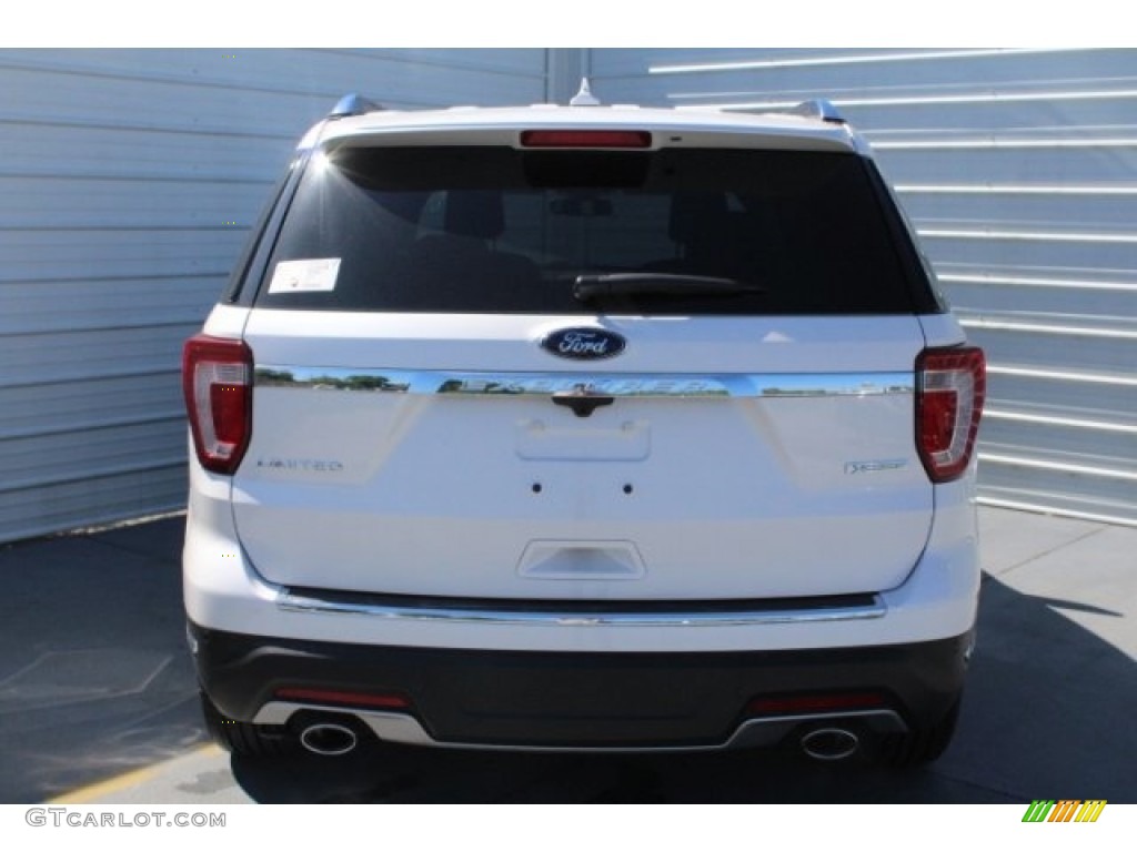 2018 Explorer Limited - White Platinum / Ebony Black photo #8