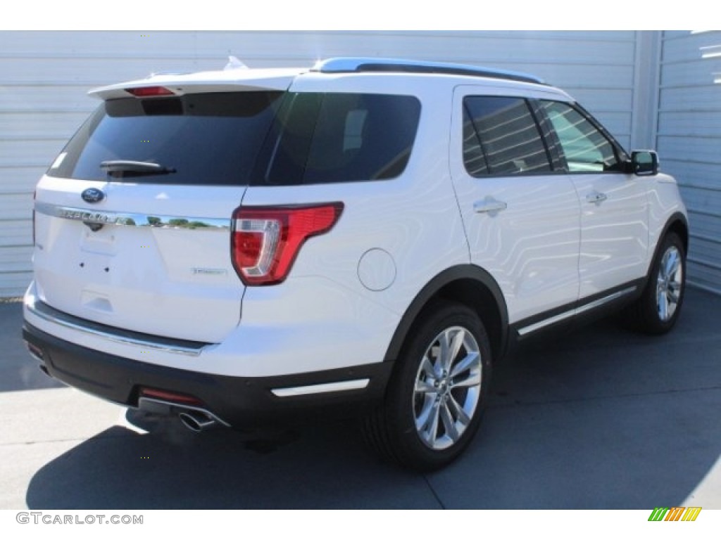 2018 Explorer Limited - White Platinum / Ebony Black photo #9