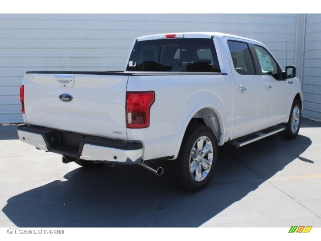 2018 F150 Lariat SuperCrew - White Platinum / Black photo #10