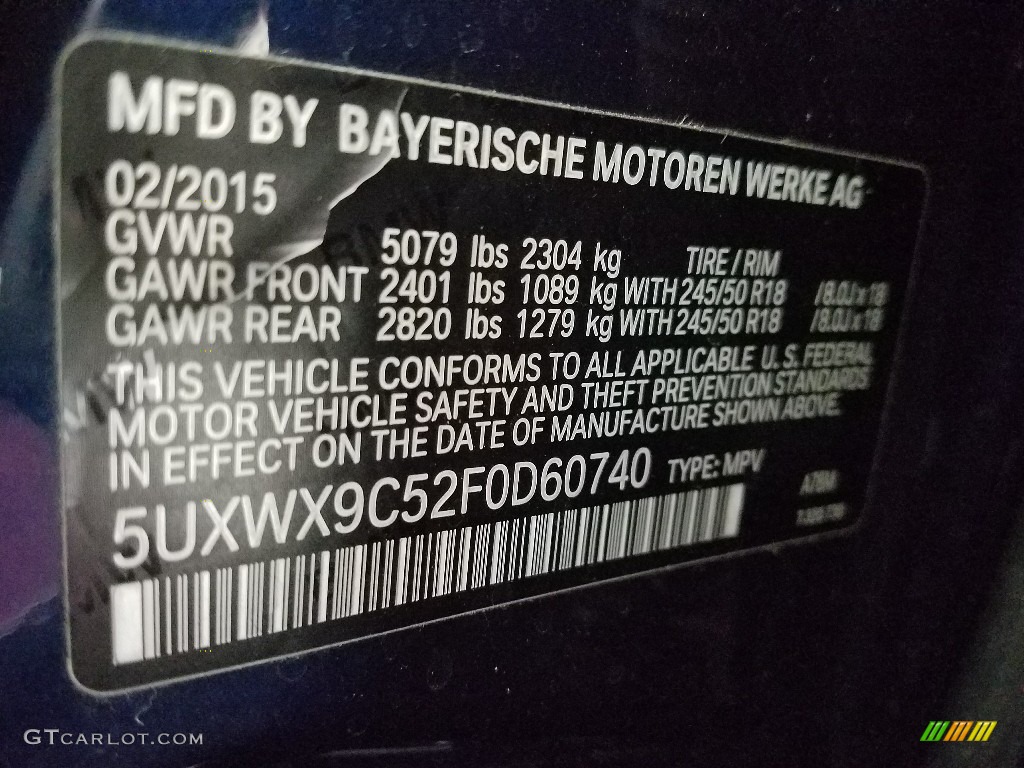 2015 X3 xDrive28i - Deep Sea Blue Metallic / Sand Beige photo #28
