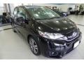 2015 Crystal Black Pearl Honda Fit EX  photo #4