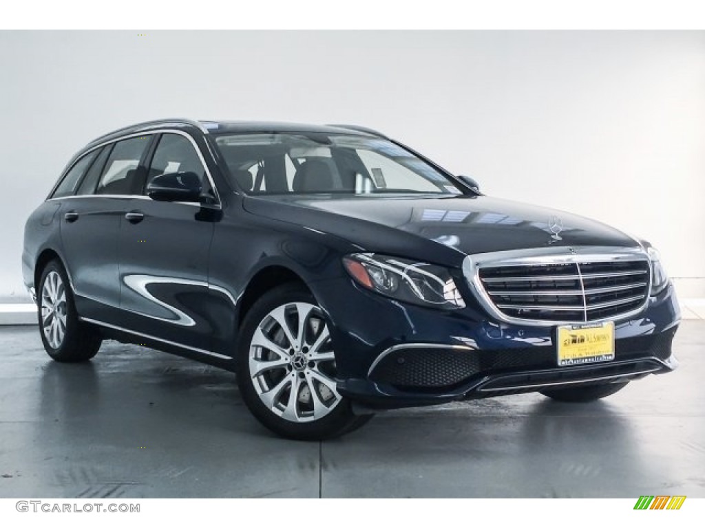 2018 E 400 4Matic Wagon - Lunar Blue Metallic / Nut Brown/Espresso photo #12
