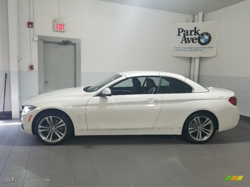 2018 4 Series 430i xDrive Convertible - Alpine White / Black photo #2