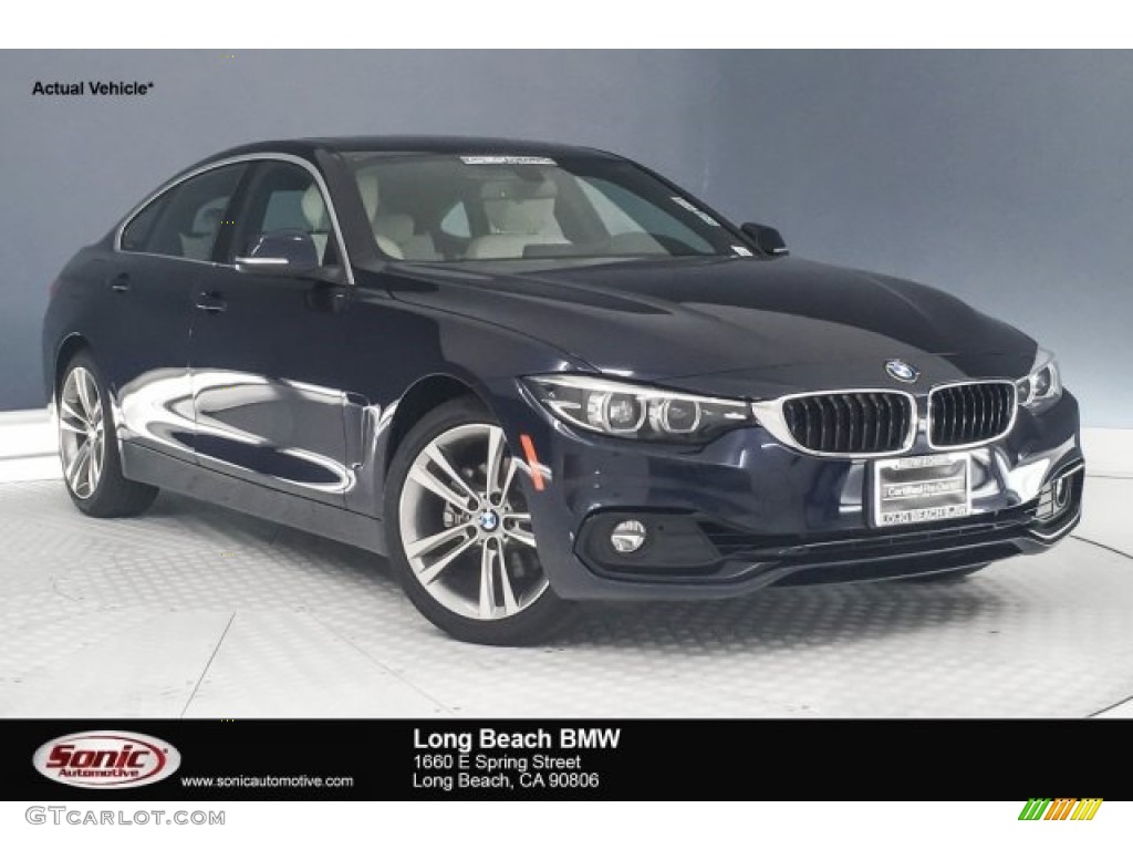 2018 4 Series 430i Gran Coupe - Imperial Blue Metallic / Ivory White photo #1