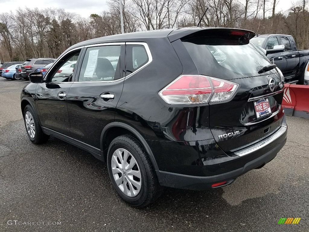 2015 Rogue S AWD - Super Black / Charcoal photo #2