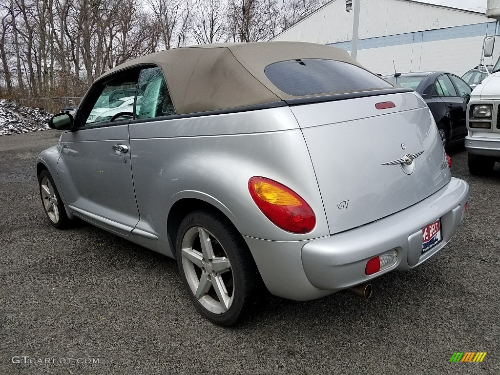 2005 PT Cruiser GT Convertible - Bright Silver Metallic / Taupe/Pearl Beige photo #2