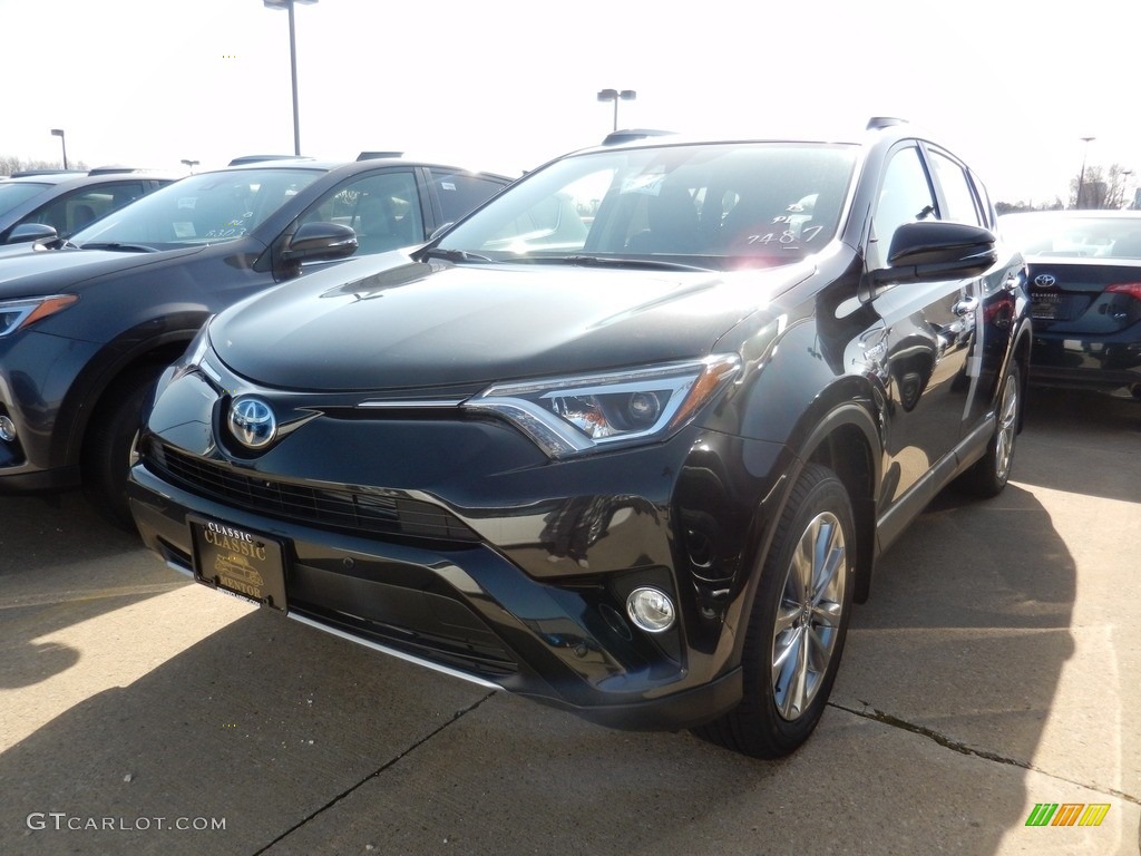 2018 RAV4 Limited AWD Hybrid - Black / Black photo #1