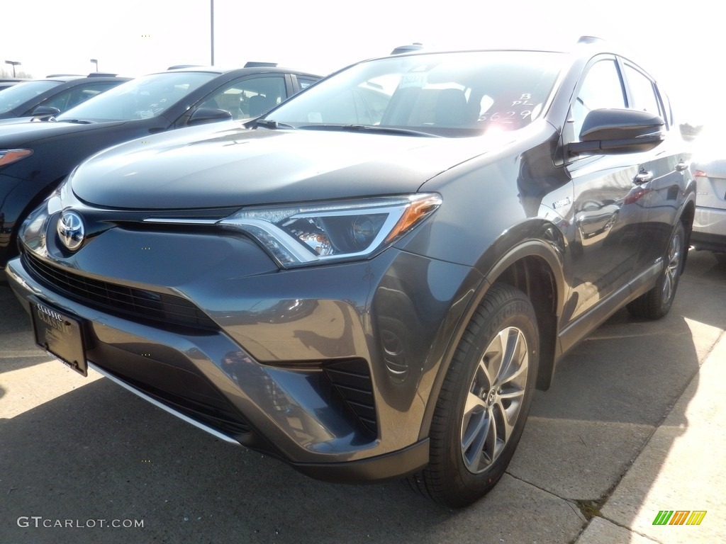 2018 RAV4 XLE AWD Hybrid - Magnetic Gray Metallic / Ash photo #1