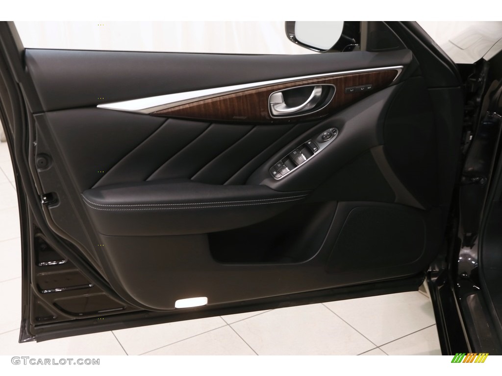 2014 Q 50 3.7 AWD Premium - Malbec Black / Graphite photo #4