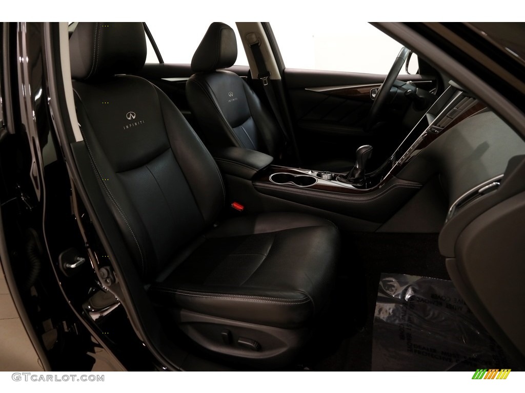 2014 Q 50 3.7 AWD Premium - Malbec Black / Graphite photo #16