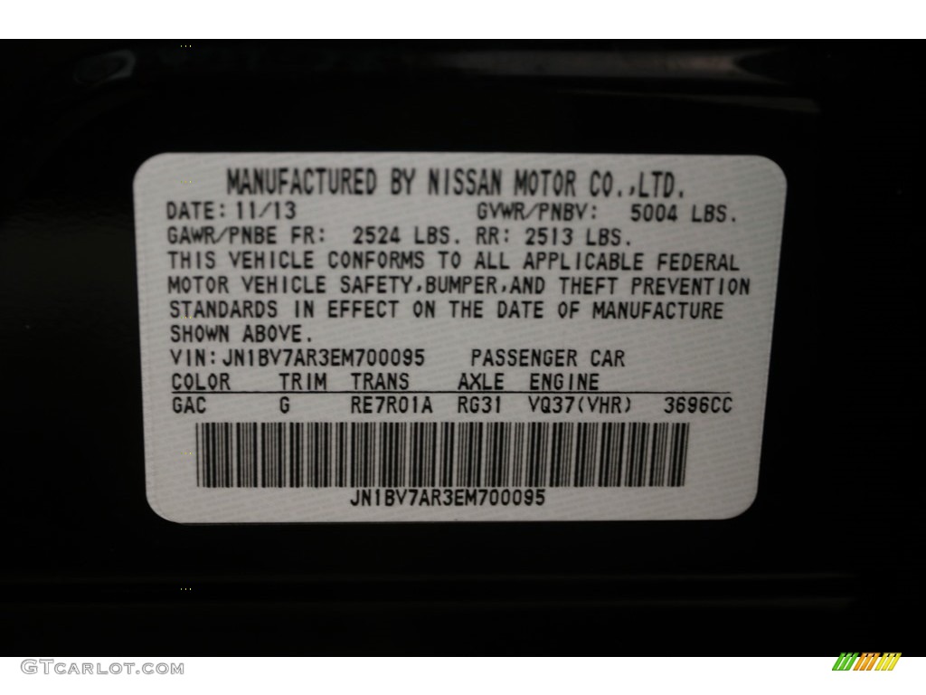 2014 Q 50 3.7 AWD Premium - Malbec Black / Graphite photo #22