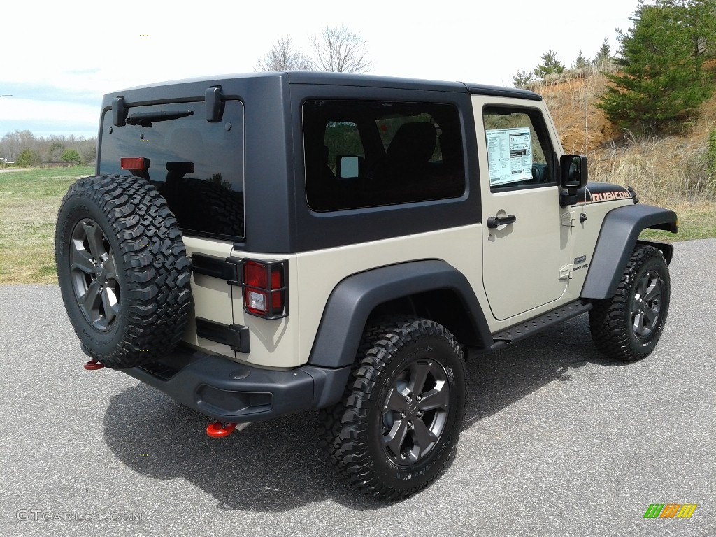 2018 Wrangler Rubicon 4x4 - Gobi / Black photo #6