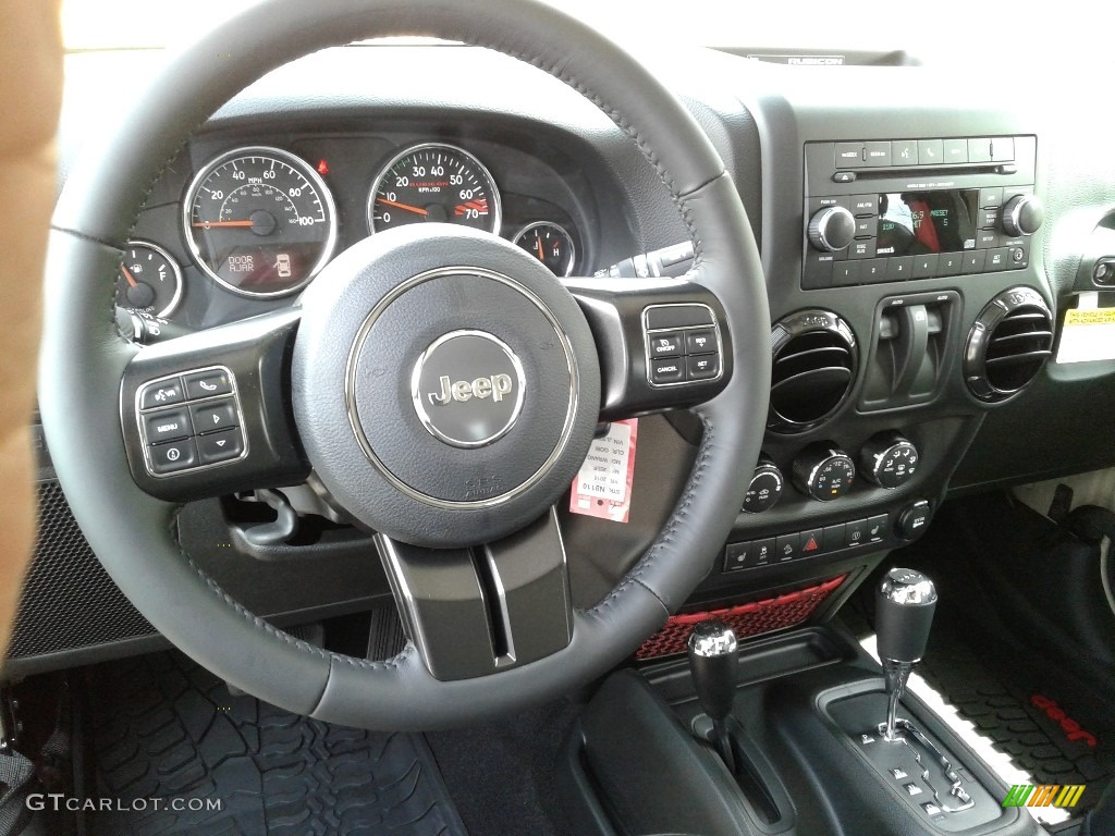 2018 Jeep Wrangler Rubicon 4x4 Black Dashboard Photo #126373440