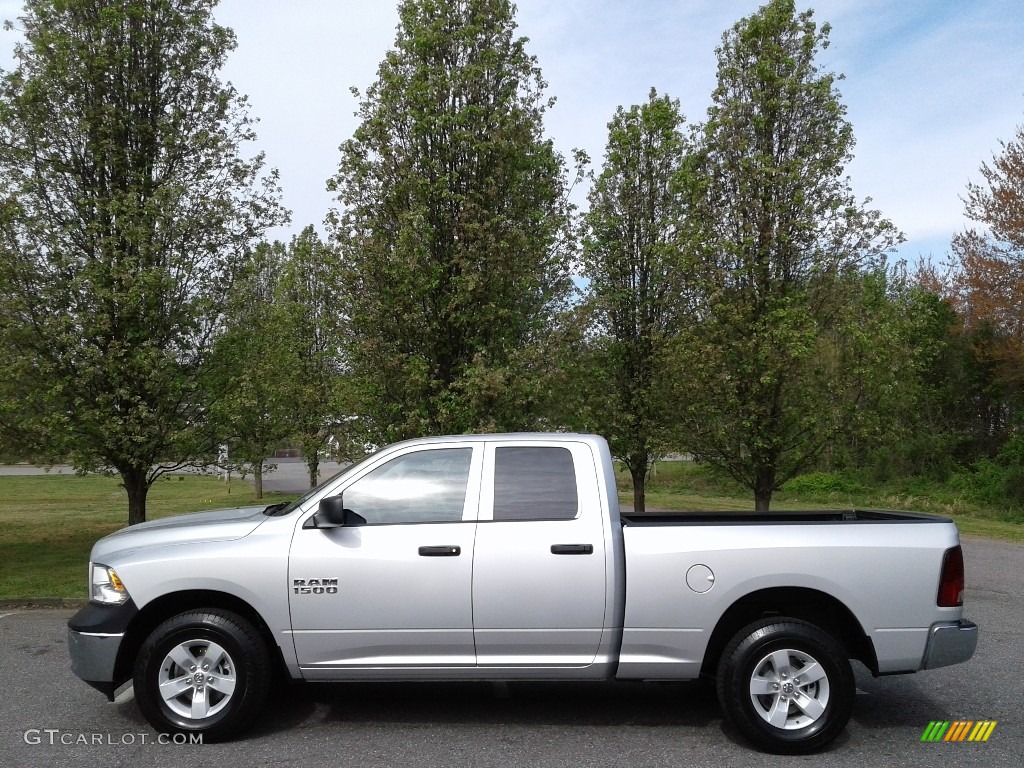 2018 1500 Tradesman Quad Cab - Bright Silver Metallic / Black/Diesel Gray photo #1