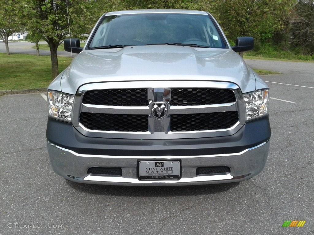 2018 1500 Tradesman Quad Cab - Bright Silver Metallic / Black/Diesel Gray photo #3