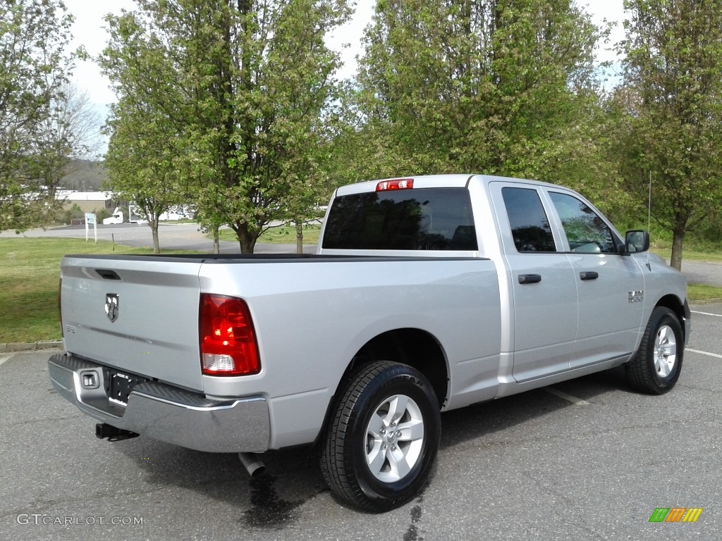 2018 1500 Tradesman Quad Cab - Bright Silver Metallic / Black/Diesel Gray photo #6