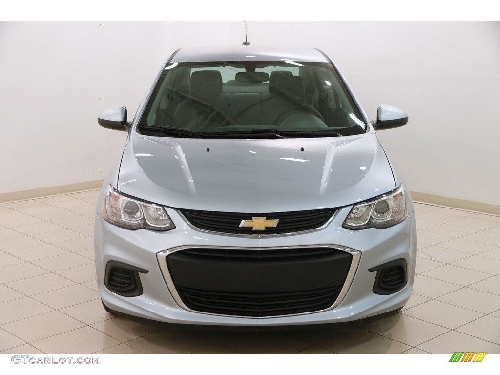 2017 Sonic LT Sedan - Arctic Blue Metallic / Jet Black/Dark Titanium photo #2