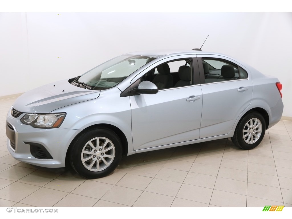 2017 Sonic LT Sedan - Arctic Blue Metallic / Jet Black/Dark Titanium photo #3