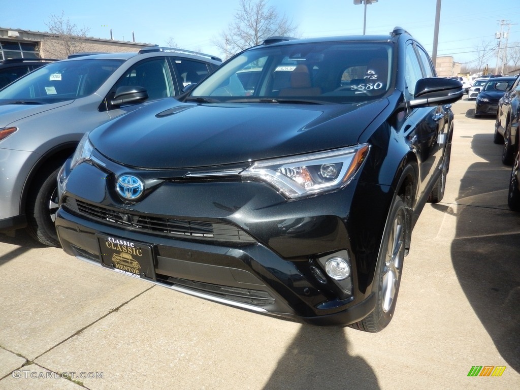 2018 RAV4 Limited AWD Hybrid - Black / Cinnamon photo #1