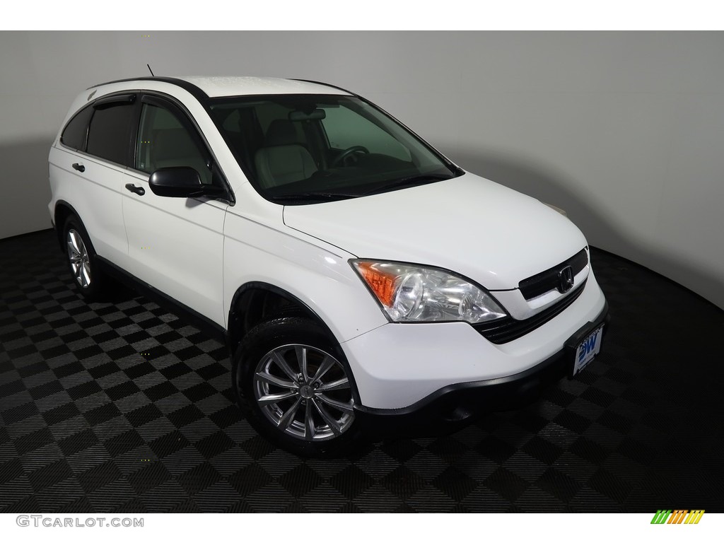 2007 CR-V LX 4WD - Taffeta White / Black photo #2