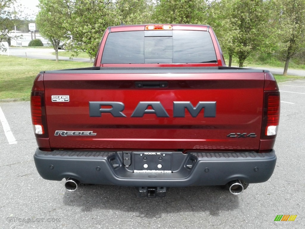 2018 1500 Rebel Crew Cab 4x4 - Delmonico Red Pearl / Black photo #7