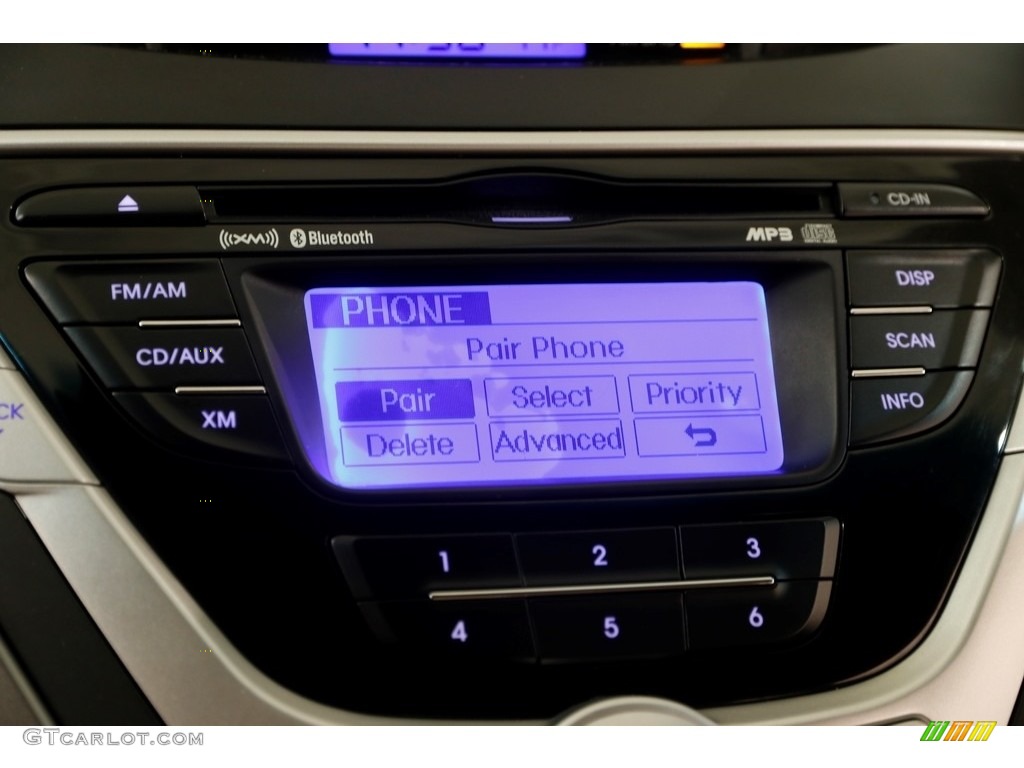 2012 Elantra GLS - Blue Sky Metallic / Beige photo #11