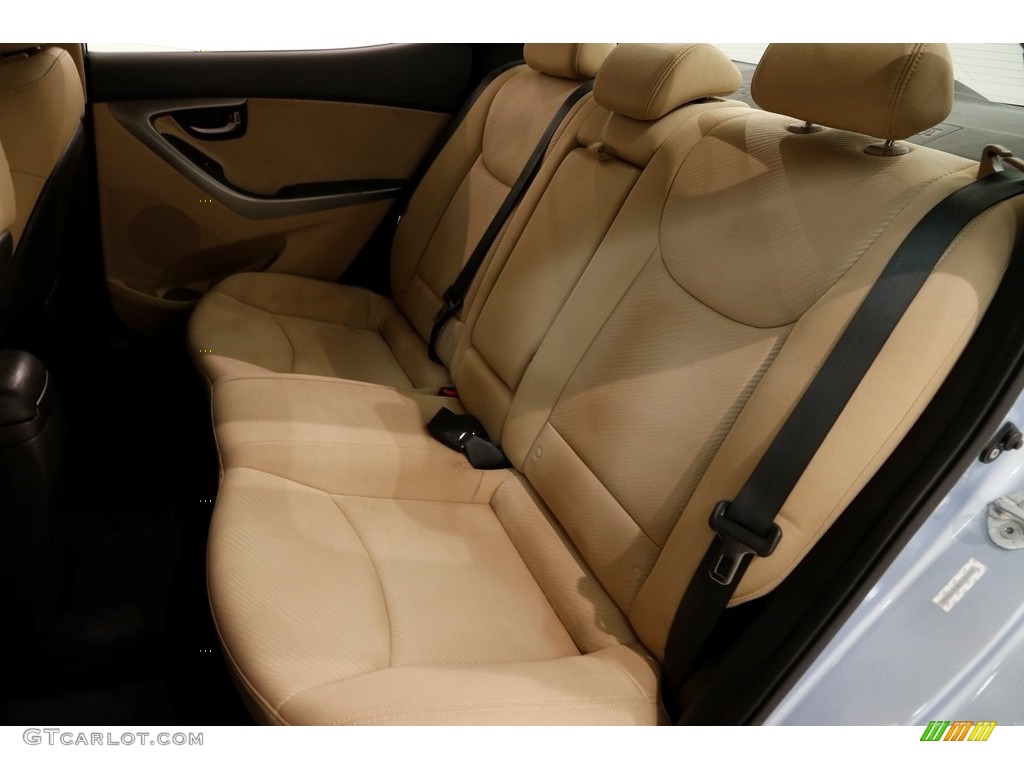2012 Elantra GLS - Blue Sky Metallic / Beige photo #16