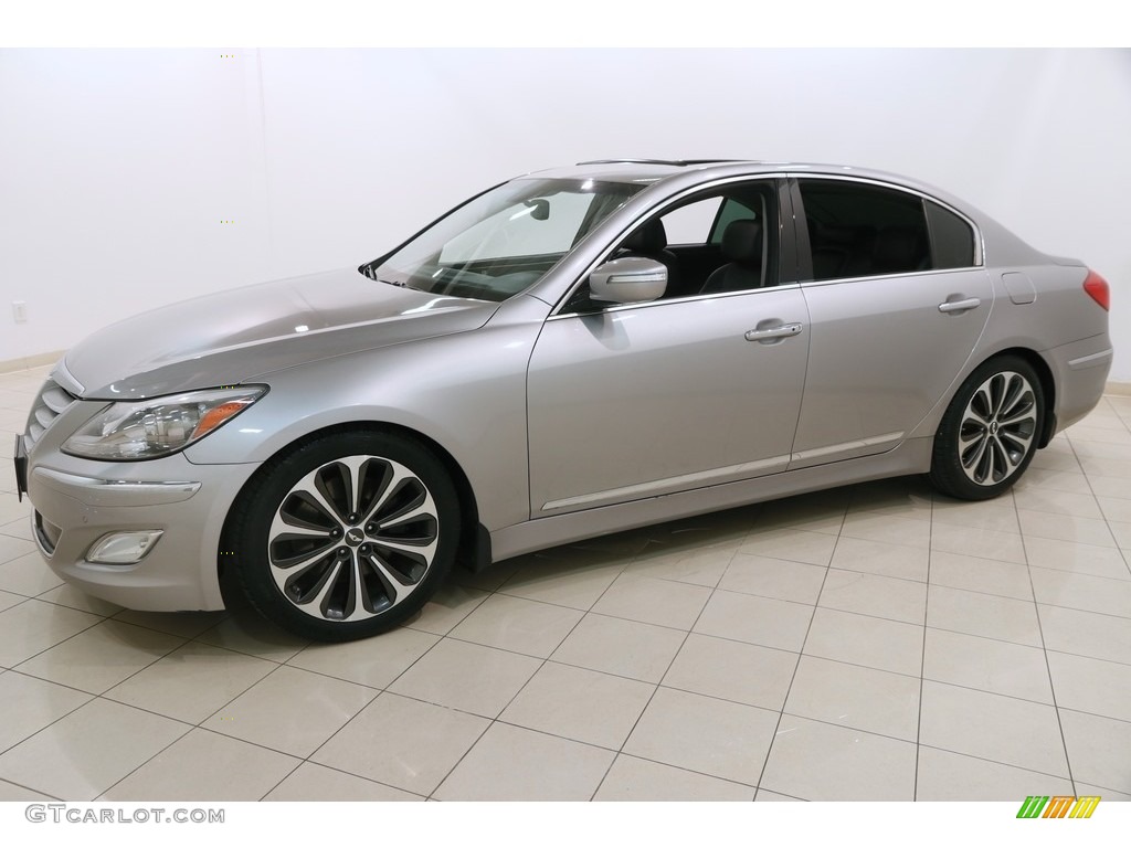 2013 Genesis 5.0 R Spec Sedan - Titanium Gray Metallic / Jet Black photo #3