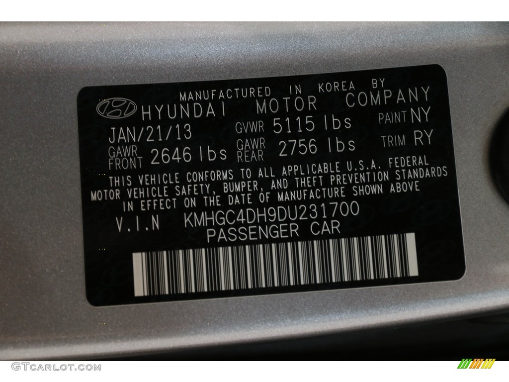 2013 Genesis 5.0 R Spec Sedan - Titanium Gray Metallic / Jet Black photo #30