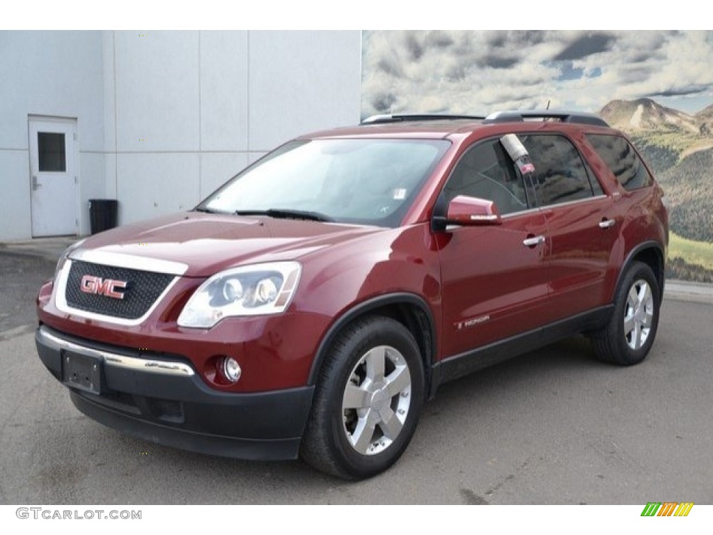 2008 Acadia SLT AWD - Red Jewel / Light Titanium photo #3