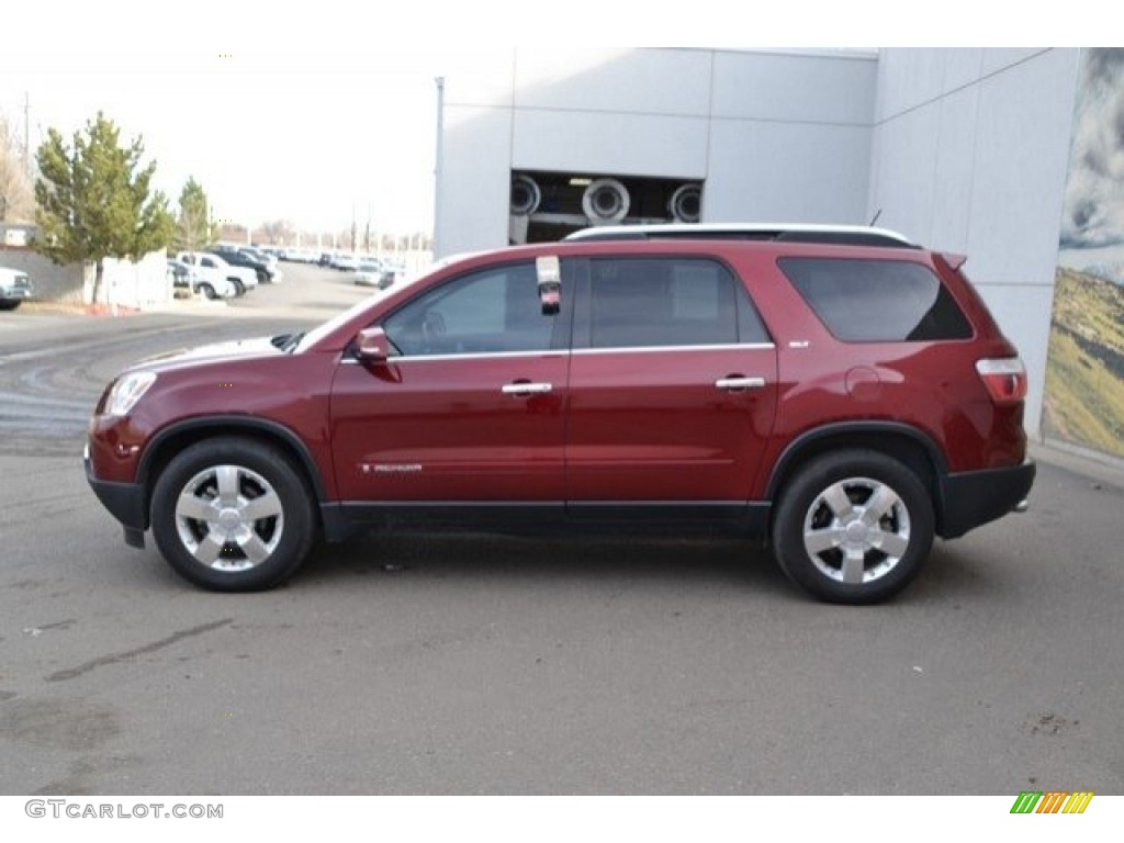 2008 Acadia SLT AWD - Red Jewel / Light Titanium photo #4