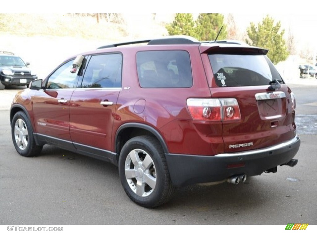 2008 Acadia SLT AWD - Red Jewel / Light Titanium photo #5
