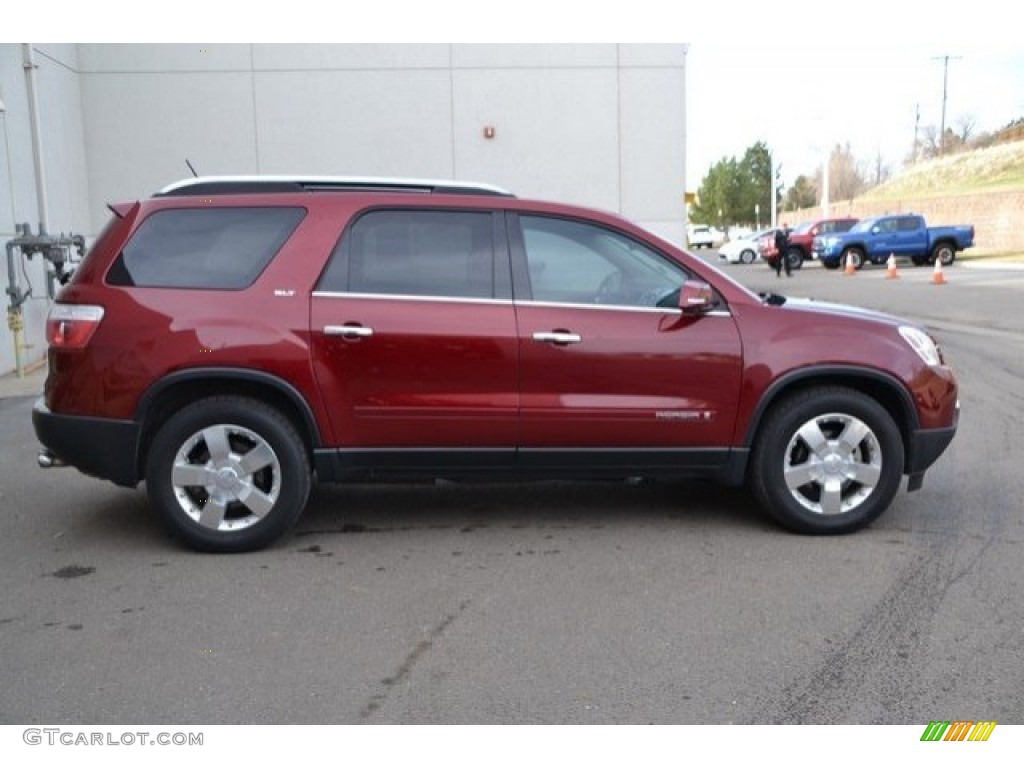 2008 Acadia SLT AWD - Red Jewel / Light Titanium photo #8