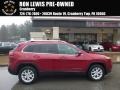 Deep Cherry Red Crystal Pearl 2014 Jeep Cherokee Latitude 4x4