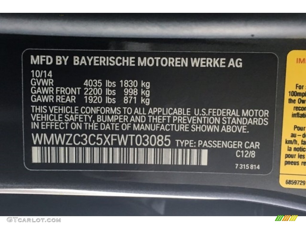 2015 Countryman Cooper S - Midnight Gray Metallic / Carbon Black photo #19