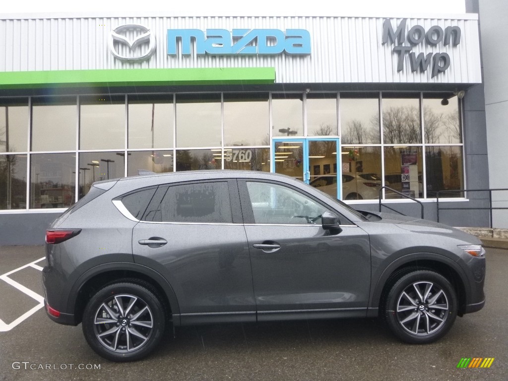 2018 CX-5 Grand Touring AWD - Machine Gray Metallic / Parchment photo #1