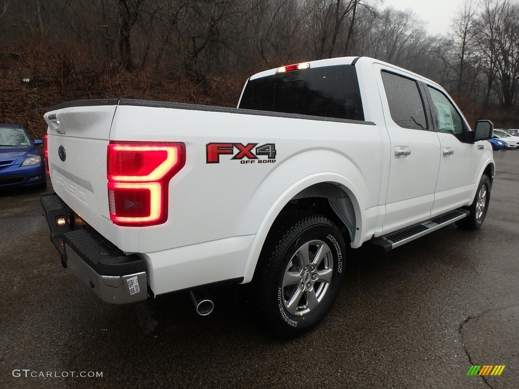 2018 F150 Lariat SuperCrew 4x4 - Oxford White / Black photo #3