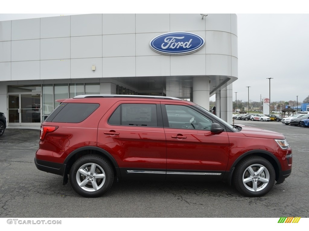 2018 Explorer XLT - Ruby Red / Ebony Black photo #2