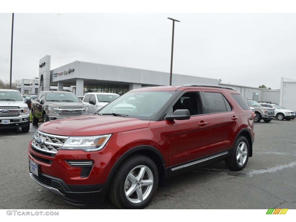 2018 Explorer XLT - Ruby Red / Ebony Black photo #4