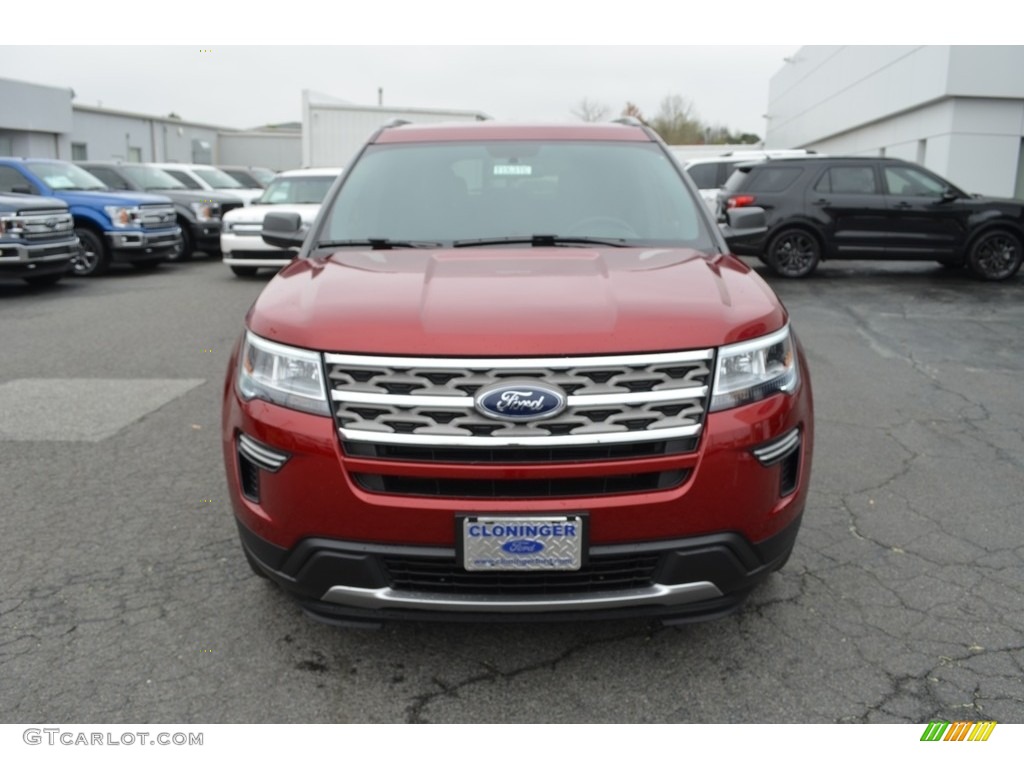 2018 Explorer XLT - Ruby Red / Ebony Black photo #5