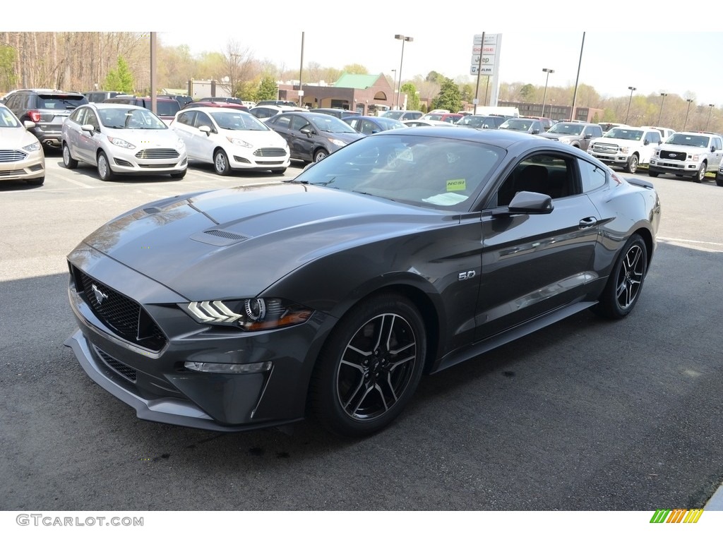 2018 Mustang GT Fastback - Magnetic / Ebony photo #3