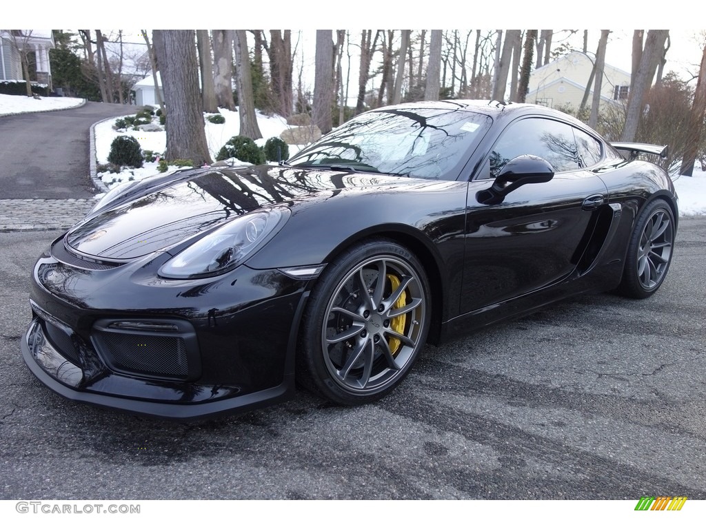 Jet Black Metallic 2016 Porsche Cayman GT4 Exterior Photo #126392852