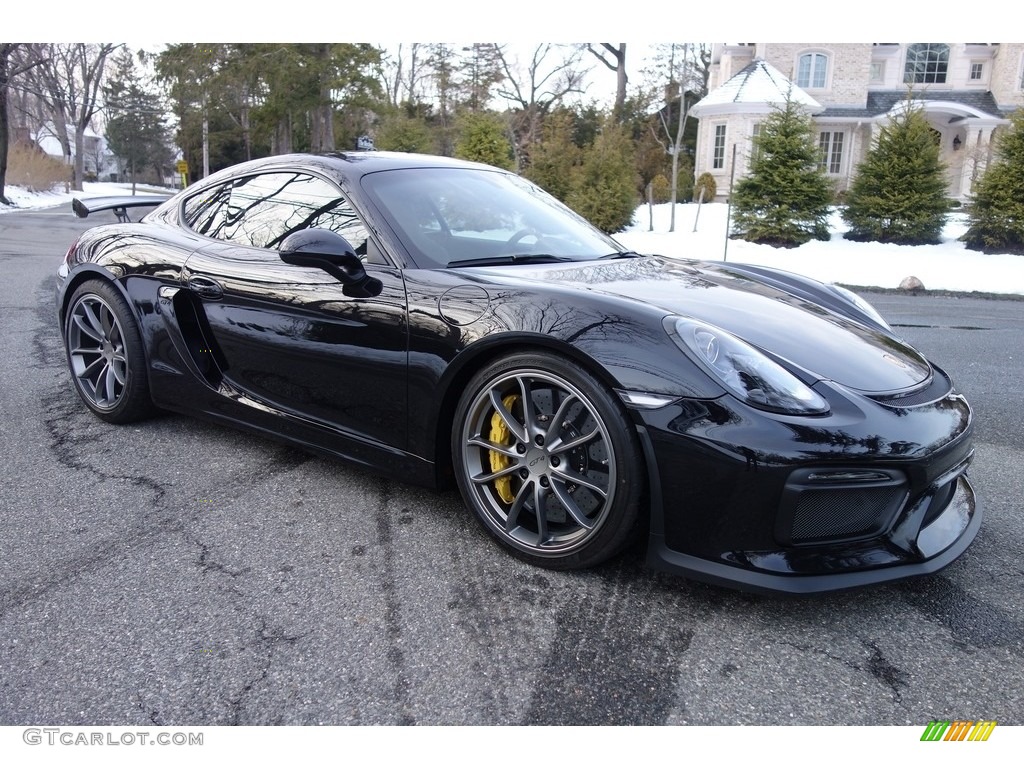 Jet Black Metallic 2016 Porsche Cayman GT4 Exterior Photo #126393087